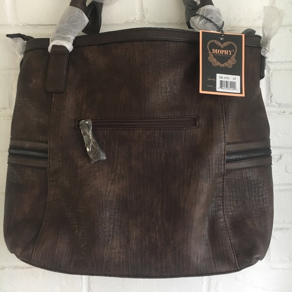 SOLD🤗🤗🤗🤗High Quality Brown PU Tote - Picture 3 of 7